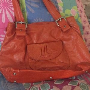 Italian leather hobo handbag
